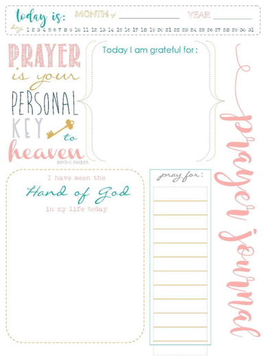 Download your free prayer journal
